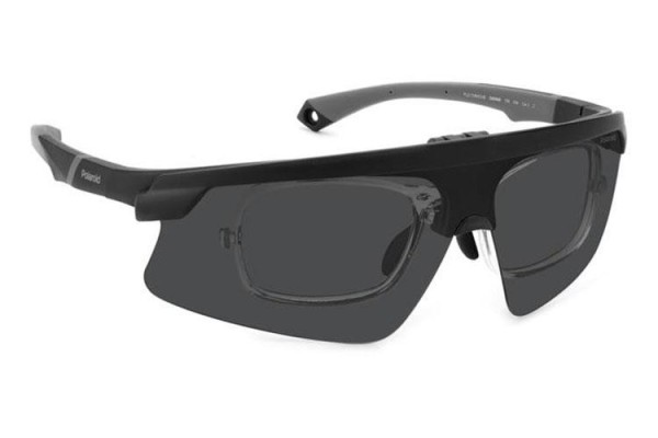 Okulary przeciwsłoneczne Polaroid PLD7056/CI/S O6W/M9 Polarized Prostokątne Czarne