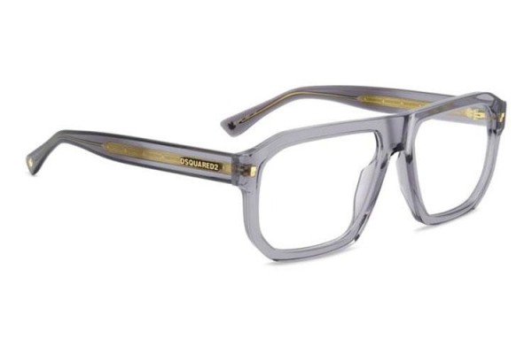 Okulary korekcyjne Dsquared2 D20146 KB7 Prostokątne Szare