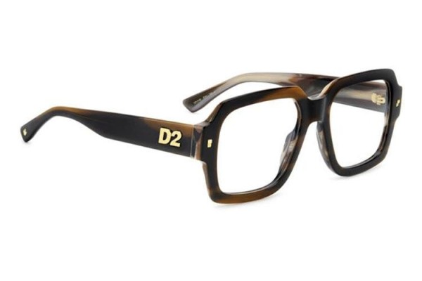 Okulary korekcyjne Dsquared2 D20148 EX4 Kwadratowe Brązowe