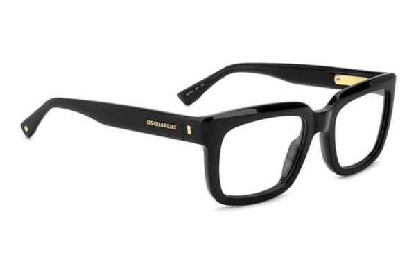 Okulary korekcyjne Dsquared2 D20144 807 Prostokątne Czarne