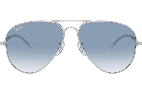 Okulary przeciwsłoneczne Ray-Ban RB3825 003/3F Pilotki (Aviator) Srebrne