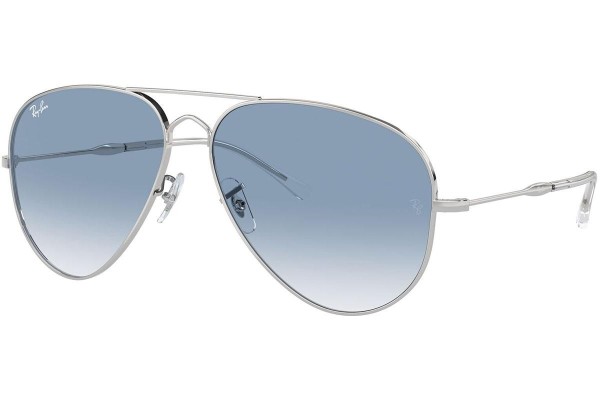 Okulary przeciwsłoneczne Ray-Ban RB3825 003/3F Pilotki (Aviator) Srebrne