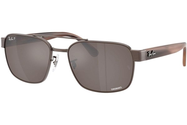 Okulary przeciwsłoneczne Ray-Ban RB3751CH 9259AN Polarized Kwadratowe Brązowe