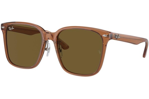 Okulary przeciwsłoneczne Ray-Ban RB2206D 663673 Kwadratowe Brązowe