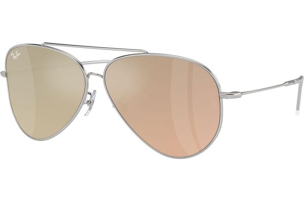 Okulary przeciwsłoneczne Ray-Ban Aviator Reverse RBR0101S 003/2O Pilotki (Aviator) Srebrne