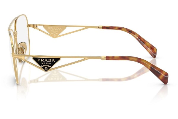 Okulary korekcyjne Prada PRB50V 5AK1O1 Pilotki (Aviator) Złote