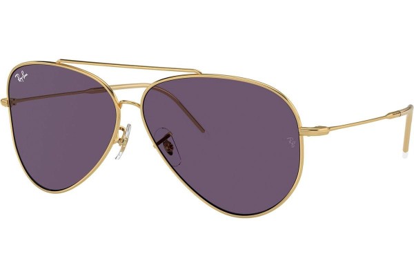 Okulary przeciwsłoneczne Ray-Ban Aviator Reverse RBR0101S 001/1A Pilotki (Aviator) Złote