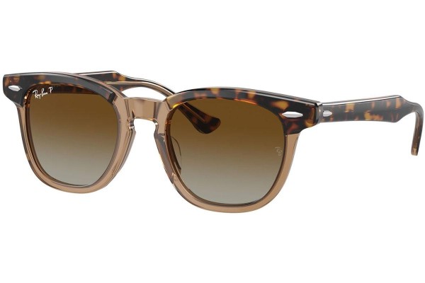 Okulary przeciwsłoneczne Ray-Ban Junior RJ9098S 7152T5 Polarized Kwadratowe Havana