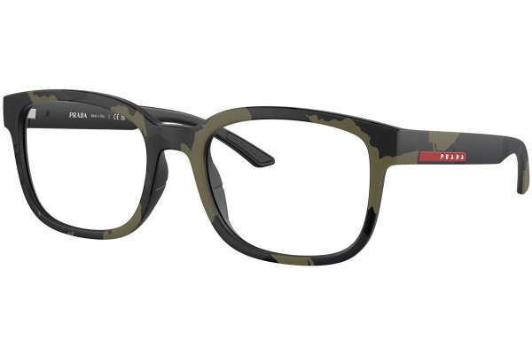 Okulary korekcyjne Prada Linea Rossa PS05QV 14X1O1 Kwadratowe Czarne