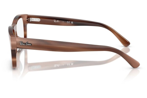 Okulary korekcyjne Ray-Ban RX5435 8403 Prostokątne Brązowe