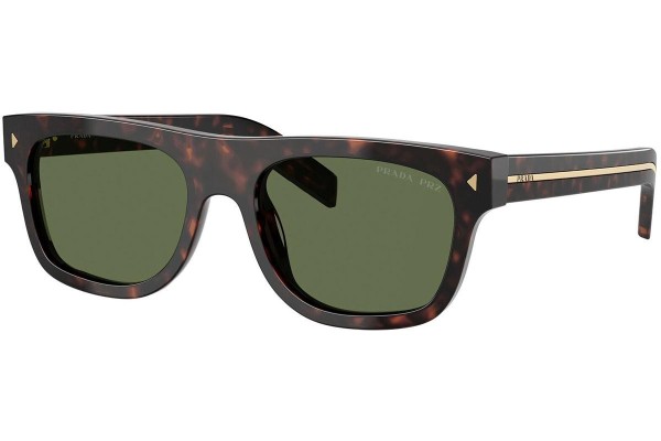 Okulary przeciwsłoneczne Prada PRB12S 17N20G Polarized Prostokątne Havana