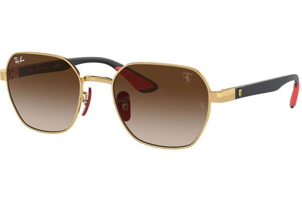 Okulary przeciwsłoneczne Ray-Ban RB3794M F02913 Prostokątne Złote