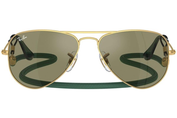 Okulary przeciwsłoneczne Ray-Ban Junior Aviator Junior RJ9506S 223/6R Pilotki (Aviator) Złote