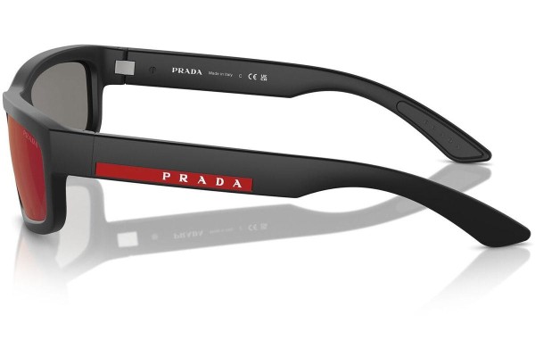 Okulary przeciwsłoneczne Prada Linea Rossa PS05ZS DG008F Prostokątne Czarne