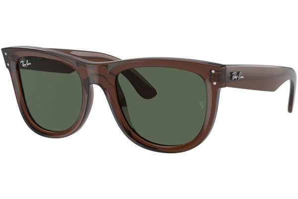 Okulary przeciwsłoneczne Ray-Ban Wayfarer Reverse RBR0502S 6709VR Kwadratowe Brązowe