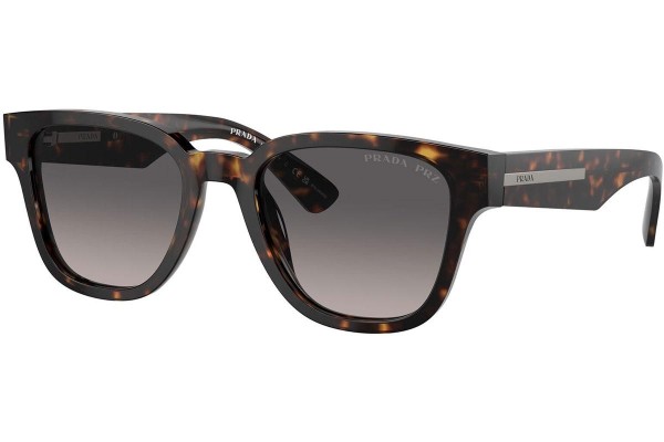 Okulary przeciwsłoneczne Prada PRA04S 19J09G Polarized Prostokątne Havana