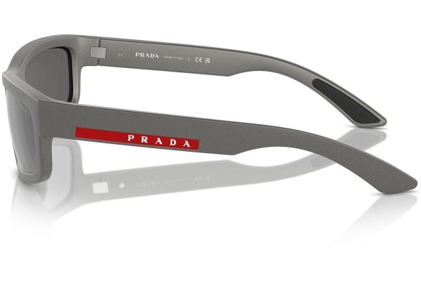 Okulary przeciwsłoneczne Prada Linea Rossa PS05ZS 16X7W1 Prostokątne Szare