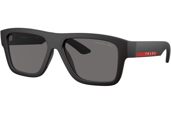 Okulary przeciwsłoneczne Prada Linea Rossa PS04ZS DG002G Polarized Kwadratowe Czarne