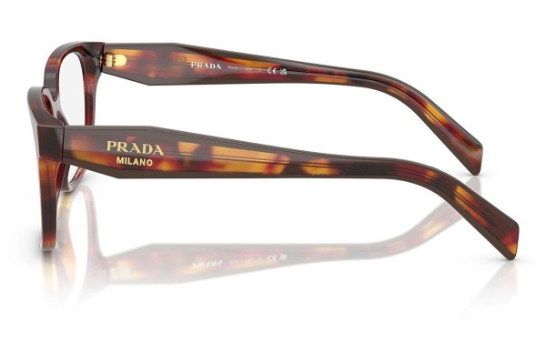 Okulary korekcyjne Prada PR17ZV 22A1O1 Prostokątne Havana