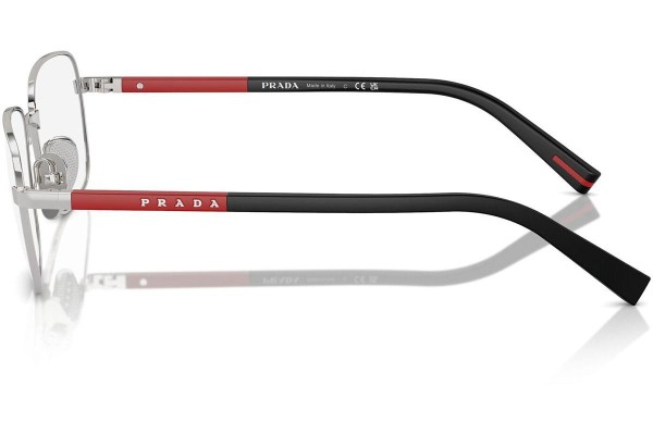 Okulary korekcyjne Prada Linea Rossa PS52QV 1BC1O1 Kwadratowe Srebrne