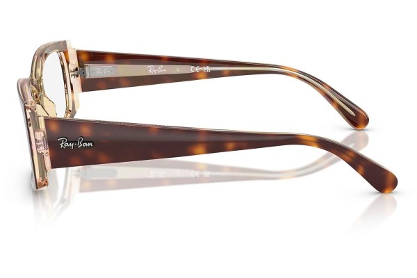 Okulary korekcyjne Ray-Ban RX5434 8402 Kwadratowe Havana