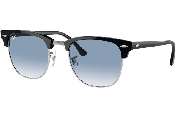 Okulary przeciwsłoneczne Ray-Ban Clubmaster RB3016 13543F Browline Srebrne