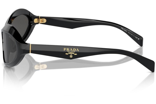 Okulary przeciwsłoneczne Prada PRA20SF 16K5S0 Prostokątne Czarne