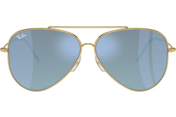 Okulary przeciwsłoneczne Ray-Ban Aviator Reverse RBR0101S 001/GA Pilotki (Aviator) Złote