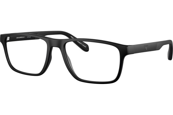 Okulary korekcyjne Emporio Armani EA3233 5001 Prostokątne Czarne