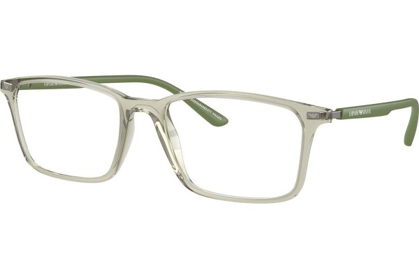 Okulary korekcyjne Emporio Armani EA3237 6107 Prostokątne Zielone