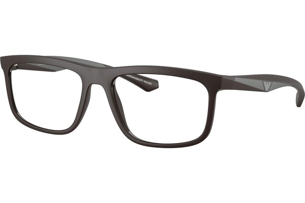 Okulary korekcyjne Emporio Armani EA3246 6186 Kwadratowe Brązowe