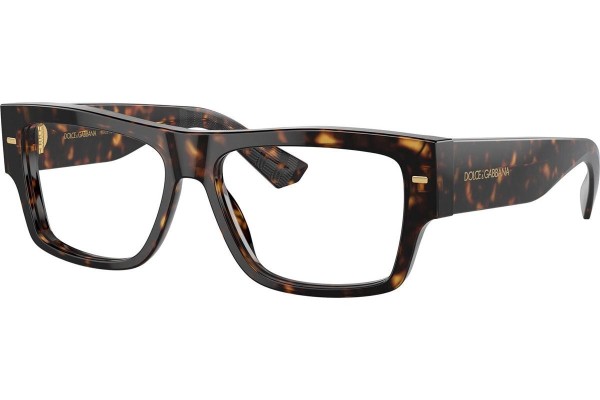 Okulary korekcyjne Dolce & Gabbana DG3379 502 Prostokątne Havana