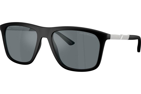 Okulary przeciwsłoneczne Emporio Armani EA4237 50016G Kwadratowe Czarne