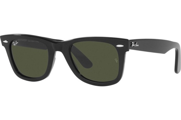 Okulary przeciwsłoneczne Ray-Ban Wayfarer RB2140F 135831 Kwadratowe Czarne