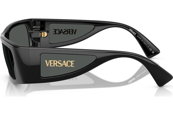 Okulary przeciwsłoneczne Versace VE4482 GB1/87 Prostokątne Czarne