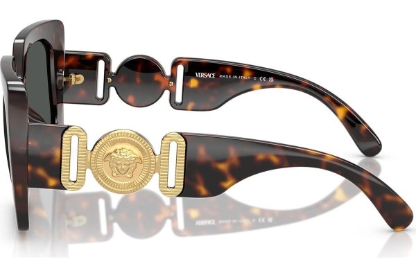 Okulary przeciwsłoneczne Versace VE4478U 108/87 Kwadratowe Havana