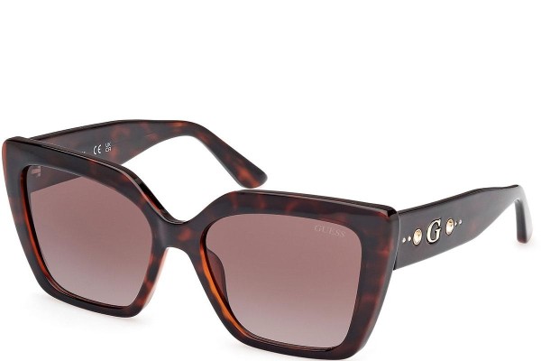 Okulary przeciwsłoneczne Guess GU00162 52F Kocie oczy Havana