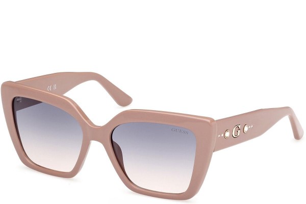 Okulary przeciwsłoneczne Guess GU00162 57W Kocie oczy Beżowe