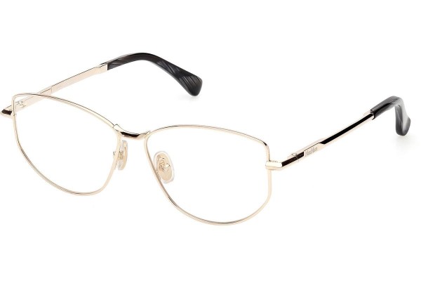 Okulary korekcyjne Max Mara MM5153 032 Kocie oczy Złote