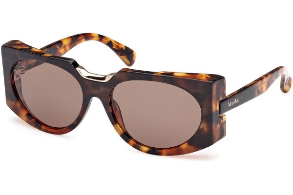 Okulary przeciwsłoneczne Max Mara Spark 5 MM0123 56J Kocie oczy Havana