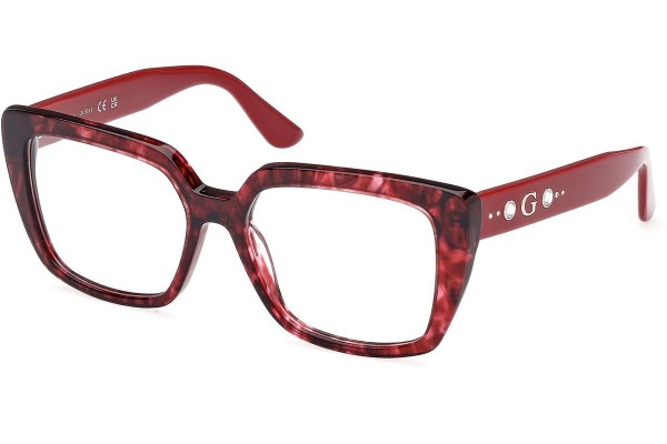 Okulary korekcyjne Guess GU50174 068 Kocie oczy Czerwone