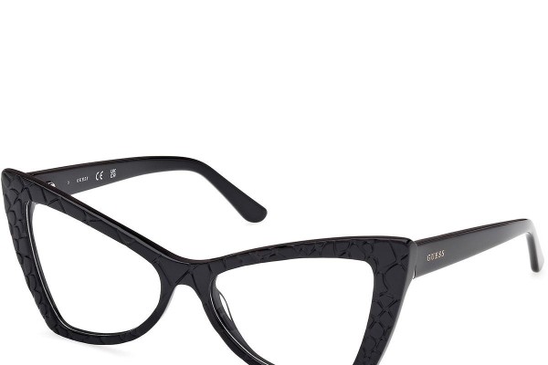 Okulary korekcyjne Guess GU50178 005 Kocie oczy Czarne