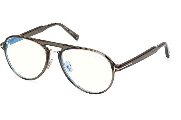 Okulary korekcyjne Tom Ford FT5981-B 093 Pilotki (Aviator) Zielone