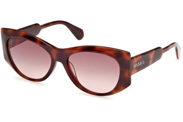 Okulary przeciwsłoneczne Max&Co. MO0116 52F Kocie oczy Havana