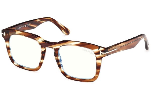 Okulary korekcyjne Tom Ford FT6025-B 053 Kwadratowe Havana