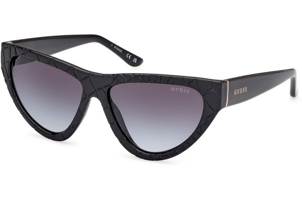 Okulary przeciwsłoneczne Guess GU00151 02B Kocie oczy Czarne