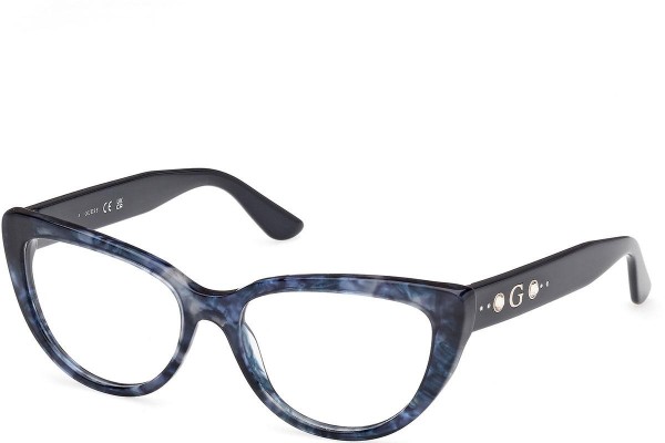 Okulary korekcyjne Guess GU50175 092 Kocie oczy Niebieskie