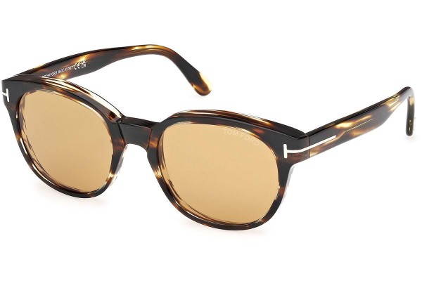 Okulary przeciwsłoneczne Tom Ford Mert FT1180 52E Okrągłe Havana