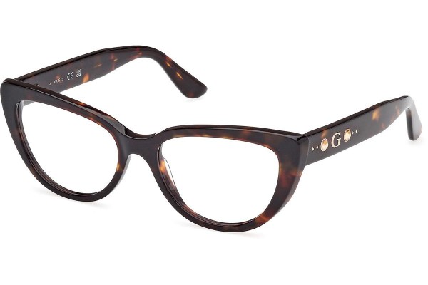 Okulary korekcyjne Guess GU50175 052 Kocie oczy Havana