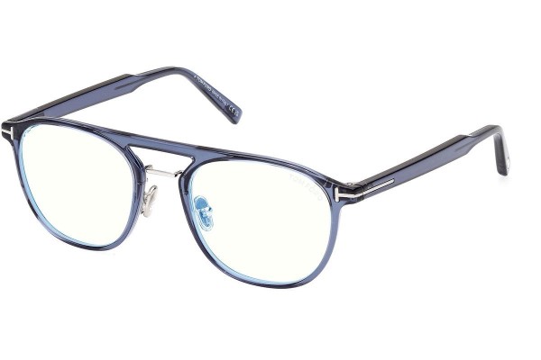 Okulary korekcyjne Tom Ford FT5982-B 090 Pilotki (Aviator) Niebieskie